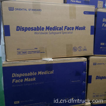 Masker Wajah Medis Sekali Pakai dengan pengikat Telinga